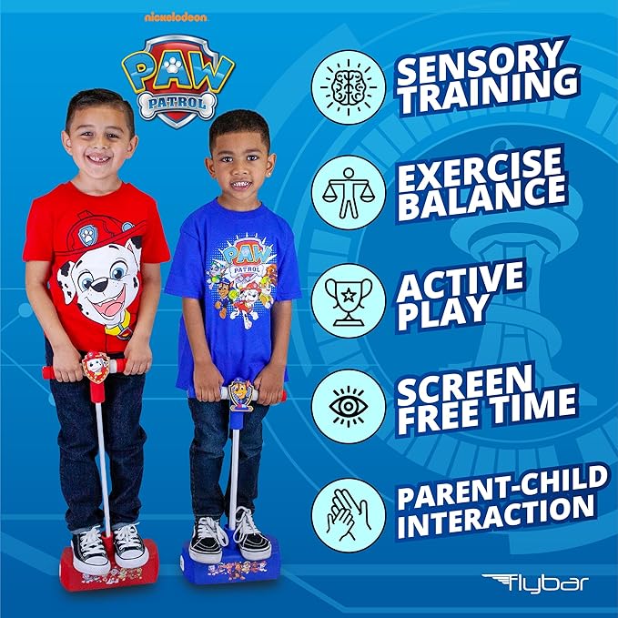 Flybar My First Foam Pogo Jumper for Kids Fun and Safe Pogo Stick for Toddlers, Durable Foam and Bungee Jumper for Ages 3 and up, Supports up to 250lbs