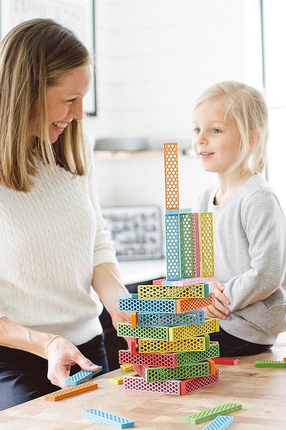 Tegu 340 Piece Perfect Blocks Building Set, Multicolor