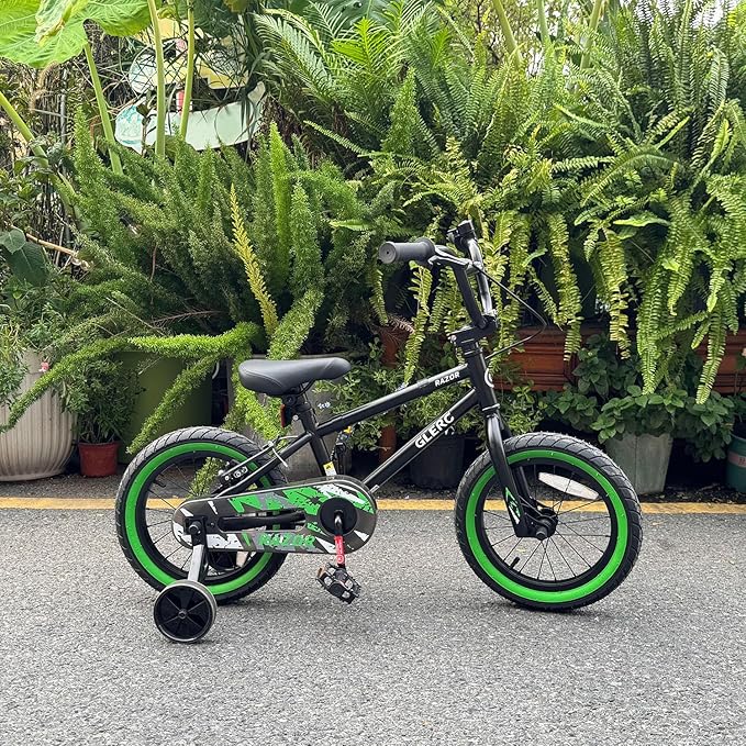 Glerc Kids Bike for Ages 1-8 Years Old, 12-16 Inch BMX Style Kids Bicycle with Training Wheels, Boys Bike for Children and Toddler, Multiple Colors