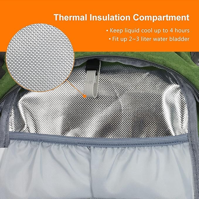 Hiking Daypack Waterproof Biking Backpack 15L Lightweight Durable Backpack for Ski Snowboarding Running MTB Cycling