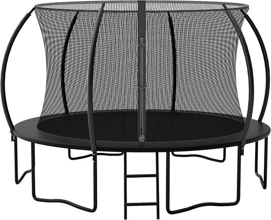 12FT 14FT Trampoline Enclosure Net Outdoor Jump for Kids and Adults Round ASTM Approved
