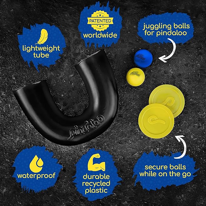 pindaloo The Original Skill Game – First & Only Authentic Looping Ball for Kids, Teens & Adults | Fun Coordination Game for Ages 8-12+Boosts Focus & Motor Skills Indoor & Outdoor Play | Transparent