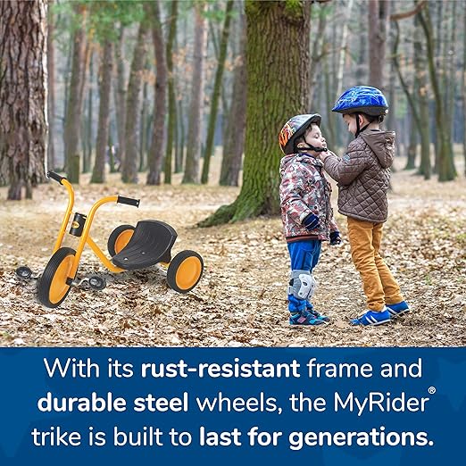 Children’s Factory MyRider Easy Rider Tricycle, Yel-Blk, AFB3640, Kids Outdoor Play Equipment, Girls & Boys Daycare or Preschool Big 3 Wheel Trike