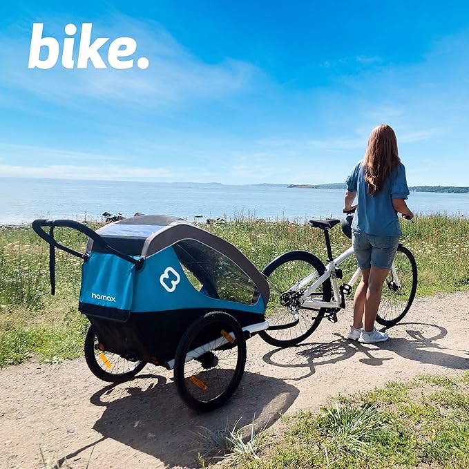 Hamax Traveller Two Seat Bike Trailer + Stroller