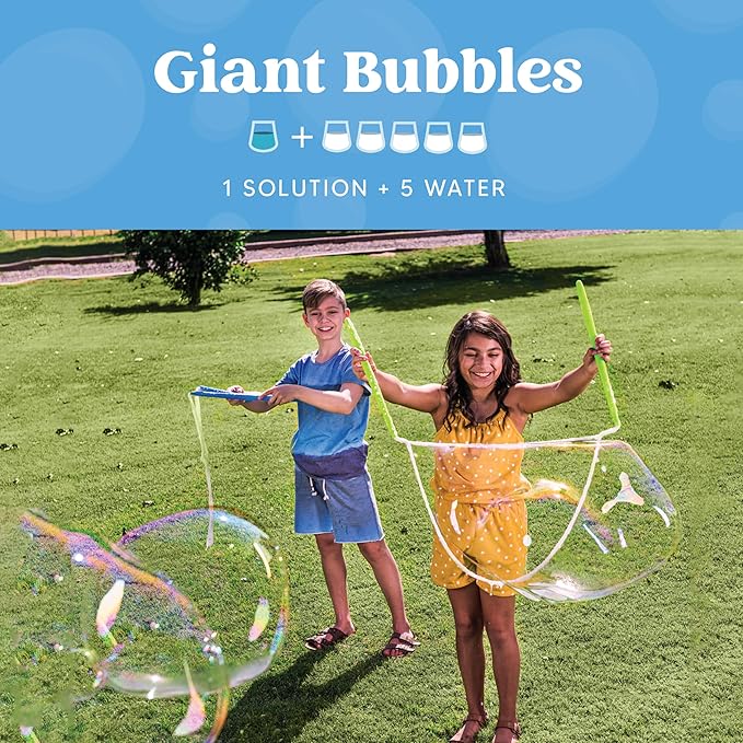 JOYIN 32 oz Bubble Solution Refills (Close to 1L/ 2.5 Gallon), Concentrated Solution for Bubble Machine, Wands, Blower, Easter (Pink)