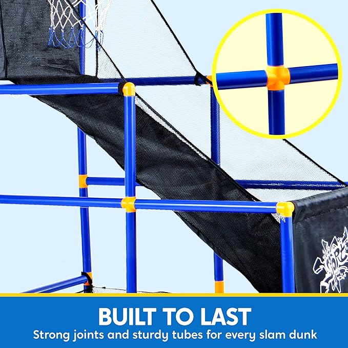 JOYIN Sports Toy LED Lightscore Arcade Basketball Game Set for Kids Ages 3–12– Includes Electronic Scoreboard, Cheer Sound Effects, 4 Balls & Hoop | Indoor/Outdoor for Kids | Easy to Assemble