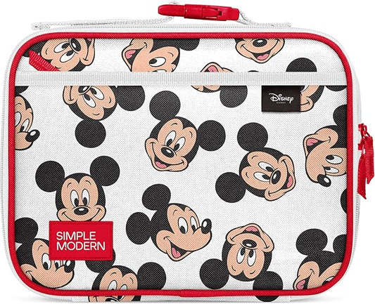 Simple Modern Disney Kids Lunch Box for School | Reusable Insulated Lunch Bag for Toddler, Girl, and Boy | Meal Containers with Exterior & Interior Pockets | Hadley Collection | Mickey Mouse Fun