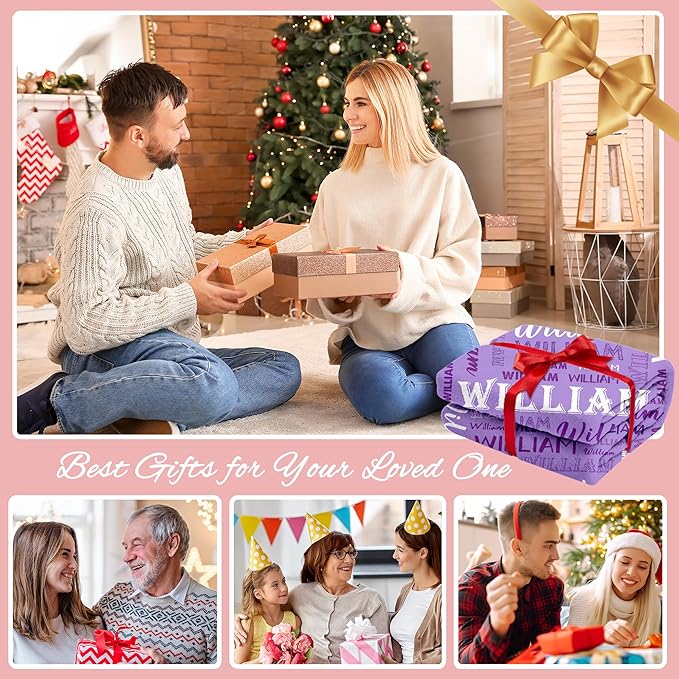 Ship Next Day, Personalized Baby Blanket with Name - Printed in USA, Custom Name Blanket for Boys Girls Kids, Customized Flannel Blankets Gifts for Teen Shower Toddlers Christmas Brithday