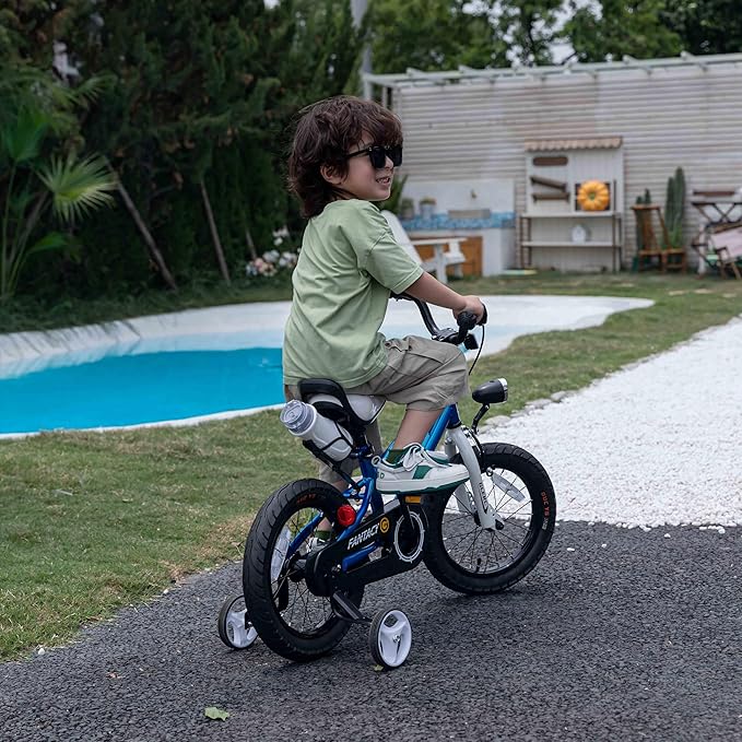 Glerc Fantacy Kids Bike, 12-20 Inch Children Bicycle for 2-13 Years Old Boys Girls, Kids Bicycle with Water Bottle Holder & Headlight & Training Wheels, Multiple Colors