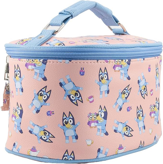 Bluey Makeup Bag – Makeup Organizer, Travel Toiletry Bag for Women & Girls | Cute Cosmetic Bag, Train Case for Kids, Travel Bag, Toiletry Bag for Women, Make up Storage | Ages 3+