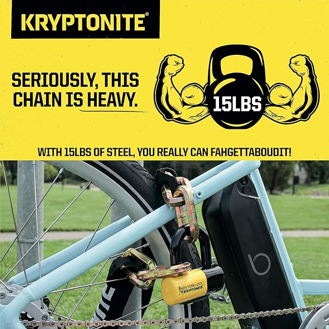 Kryptonite New York Fahgettaboudit Chain 1415 & New York Disc Lock