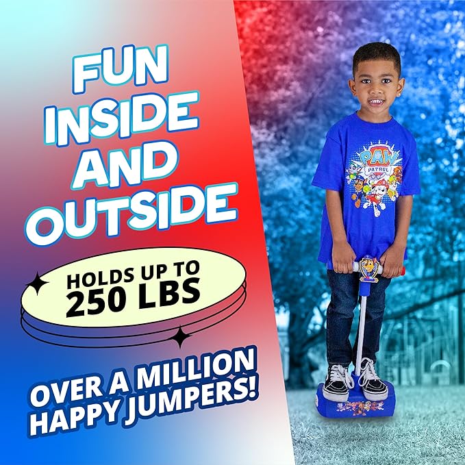 Flybar My First Foam Pogo Jumper for Kids Fun and Safe Pogo Stick for Toddlers, Durable Foam and Bungee Jumper for Ages 3 and up, Supports up to 250lbs