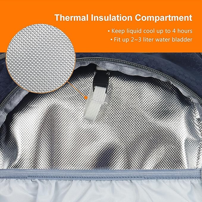 Hiking Daypack Waterproof Biking Backpack 15L Lightweight Durable Backpack for Ski Snowboarding Running MTB Cycling