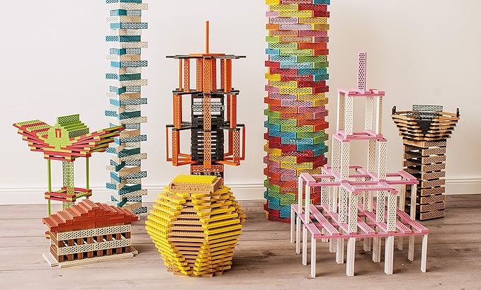 Tegu 340 Piece Perfect Blocks Building Set, Multicolor