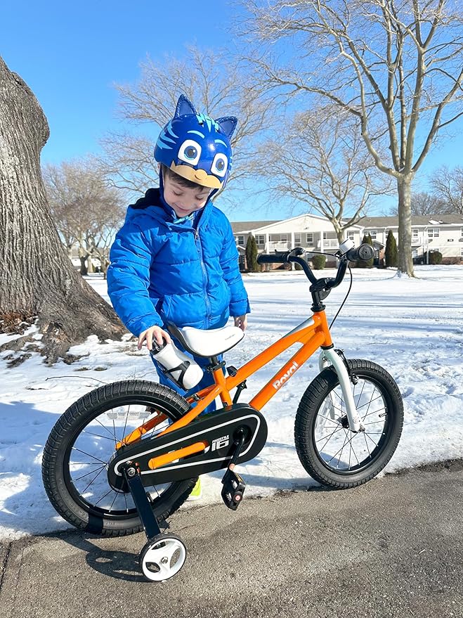 RoyalBaby Kids Bike Freestyle Classic & EZ Balance Pedal Switchable Bicycle, 12 14 16 18 Inch, 3-10 Years Toddler to Big Kids