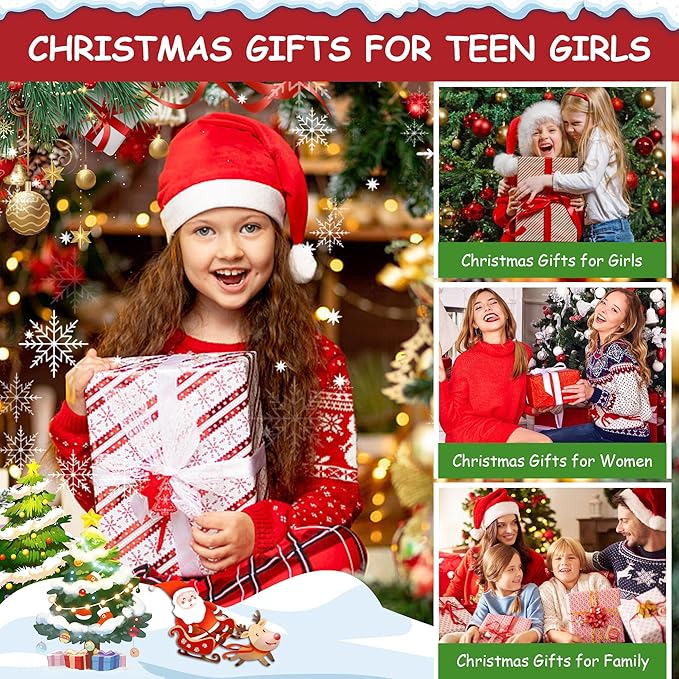 YOOLIFE Gifts for Teen Girls - Personalized Initial Makeup Bag, Birthday Gifts for Women Sister Friend Daughter Girls Kids