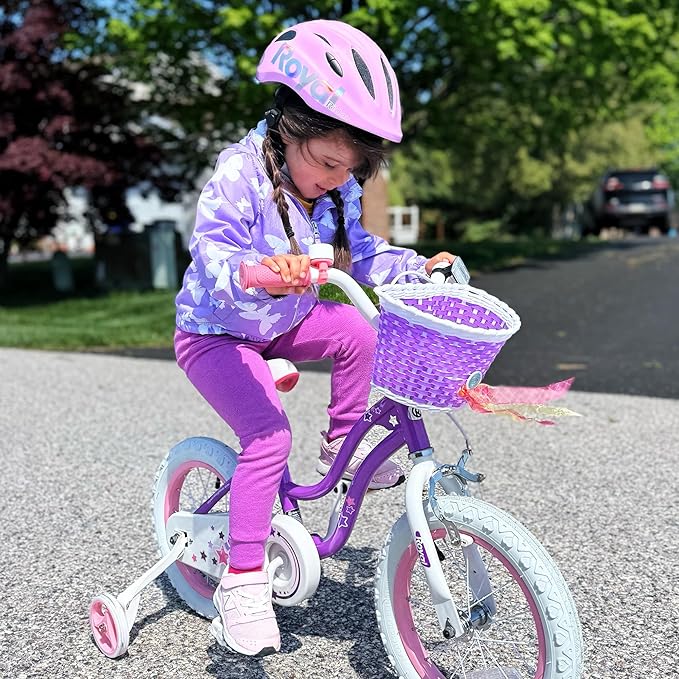 RoyalBaby Girls Bike Classic & EZ Kids Bike, Balance and Pedal Bicycle, 12 14 16 18 20 Inch Toddlers to Big Kids 3-10 Years