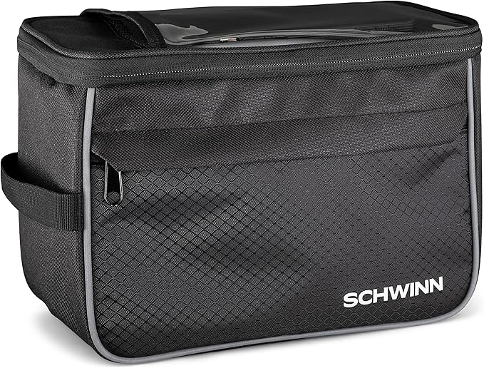 Schwinn Bike Bag, Pannier and Storage, Easy to Attach, Hold Cell Phones, Snacks, Wallet, Mounted Bicycle Accessories