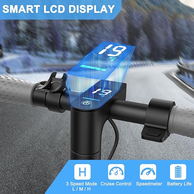 E Scooter for Adults 19-22 MPH 350/500W Motor 281/441Wh Battery,8.5"/10" Tires,Motorized Scooter Up to 22 Miles Range, Foldable Scooter with Double Shock Absorption/Bearing 265 LBS/APP Control