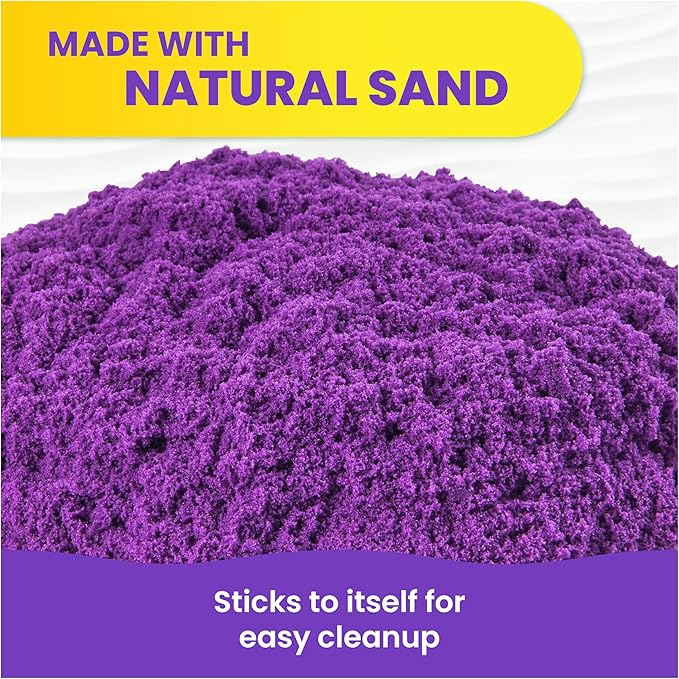 Kinetic Sand, 2.5lbs Purple Play Sand, Amazon Exclusive, Resealable Bag (Packaging May Vary), Sensory Toys, Holiday Gifts & Stocking Stuffers for Kids Ages 3 and up