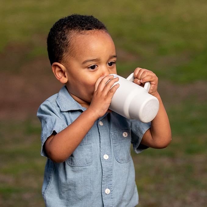 Infantino My 1st Tumbler, Silicone Sippy Cup with Straw & Handle, Spill-Resistant Baby Cup for On-the-Go, BPA-Free Transition Bottle