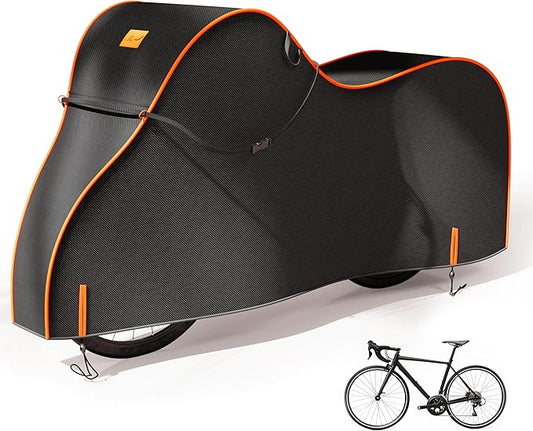 Bike Cover Waterproof Outdoor – 600D Heavy Duty Bicycle Covers for 1/2/3 Bikes – UV Rain Dust Snow Protection – Fits Road, Mountain, Cruiser, Ebike & Electric Bikes