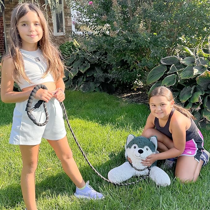 MaoGoLan 28" Giant Husky Dog Stuffed Animals,Soft and Cuddly Lifelike Husky Puppy Plush Toys, Warm Companionship Stuffed Dog Gift for Puppy Lover,Kids,Children