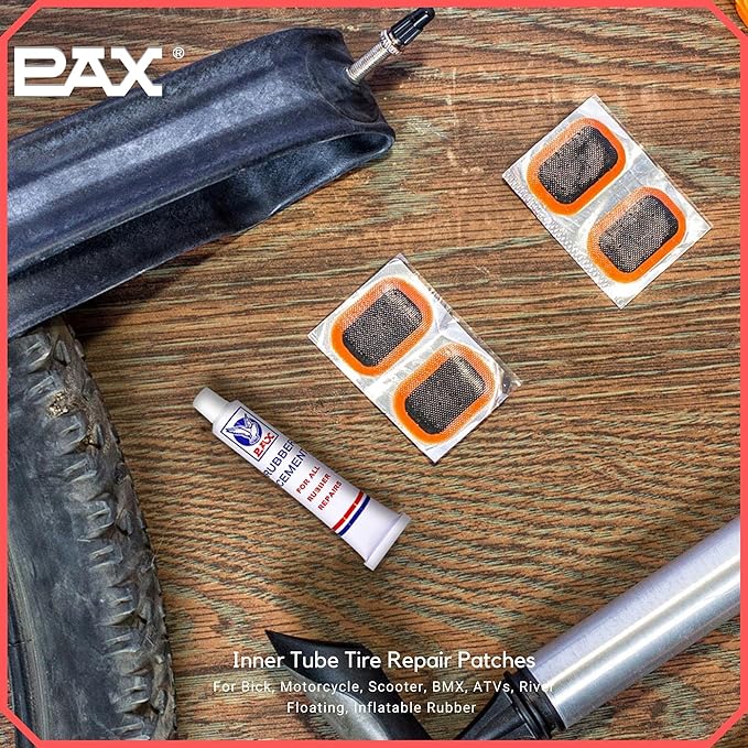 PAX 48 Pcs 46 x 78mm Oval Inner Tube Patches, Puncture Flat Tire Repair Patch for Automobile, Truck, Car, Bus, Motorcycle, Scooter, Bicycle, BMX, ATVs, River Floating, Inflatable Rubber