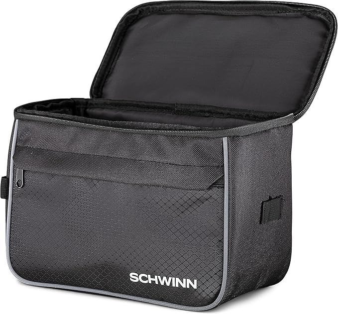 Schwinn Bike Bag, Pannier and Storage, Easy to Attach, Hold Cell Phones, Snacks, Wallet, Mounted Bicycle Accessories
