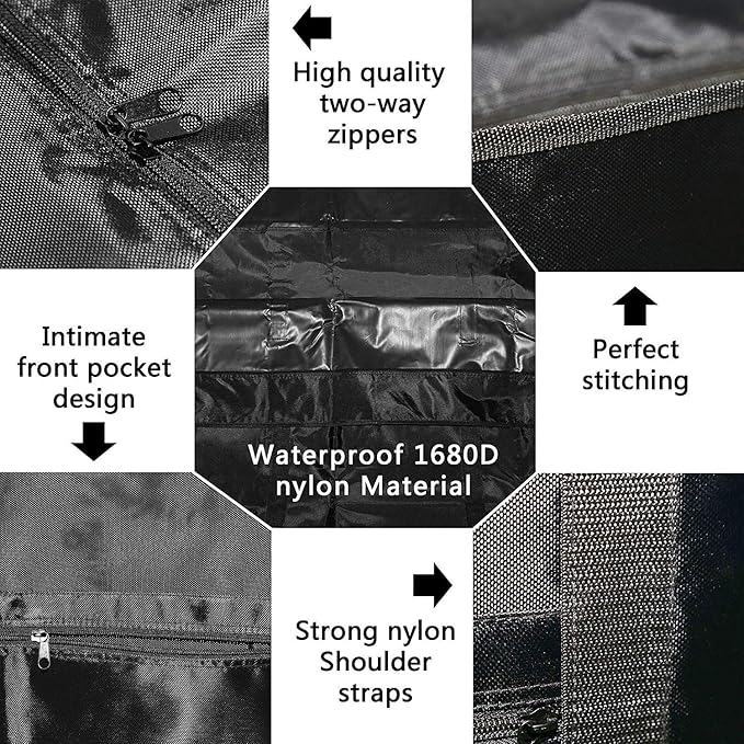 HUNTVP Bike Travel Bag Bicycle Transport Carrying Case with a Carry Bag for 26-29inch Folding Bike Foldaway Bicycle