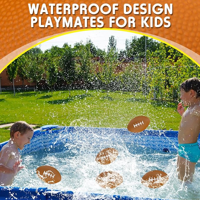 Jerify 12 Pcs Mini Footballs for Kids, 4.72 Inch Foam, Brown, American Football, Bulk Stress Balls for Birthday Party Favors