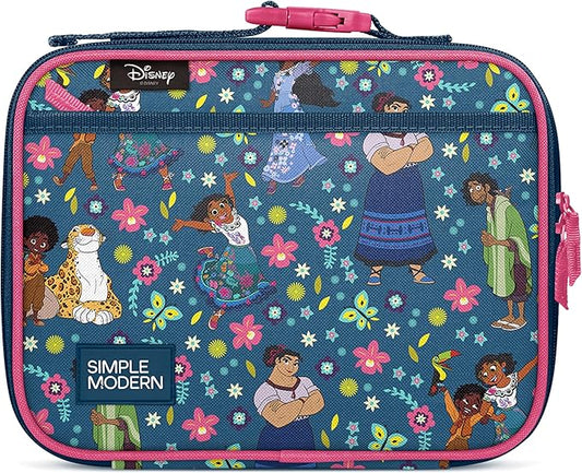 Simple Modern Disney Kids Lunch Box for School | Reusable Insulated Lunch Bag for Toddler, Girl, and Boy | Meal Containers with Exterior & Interior Pockets | Hadley Collection | Encanto