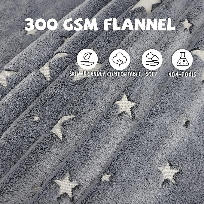 REXEO Throw Blanket Soft Fleece Blankets Thtow Blanket Cute Bed 60 * 80 inch