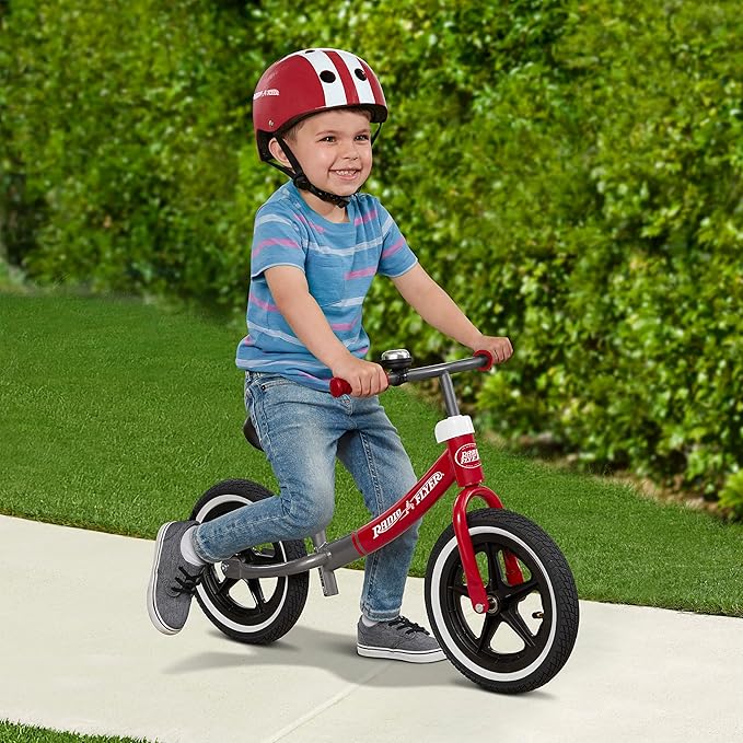 Radio Flyer Air Ride Balance Bike, Toddler Bike, Red and Black Bike for Ages 1.5-5 (Amazon Exclusive)