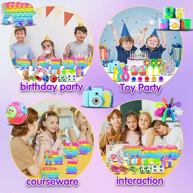 1000pcs Party Favors for Kids, Fidget Toys Pack, Birthday Gifts, Classroom Prize Boxes, Treasure Box, Goodie Bag Stuffers,Carnival Prizes, Easter Eggs Fillers