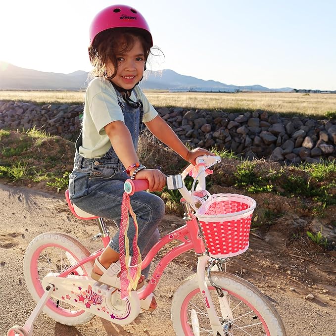 RoyalBaby Girls Bike Classic & EZ Kids Bike, Balance and Pedal Bicycle, 12 14 16 18 20 Inch Toddlers to Big Kids 3-10 Years