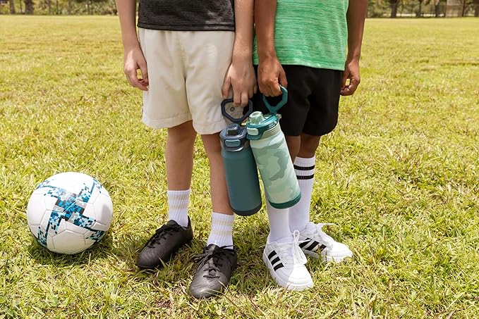 ZULU Powerfill Pro 18oz Kids Stainless Steel Water Bottle with Quick Fill Lid, Triple Wall Vacuum Insulated, Leak Proof Locking Lid, Sip & Chug, Reusable, BPA Free, Dishwasher Safe, Midnight Storm