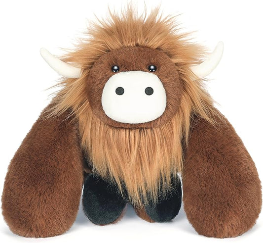 IKASA Highland Cow Stuffed Animals Plush Toys,12.5 inches Cute Cuddly Plushie Soft Small Plushy Fluffy Toy, Gifts for Family Kids Girls Boys Children