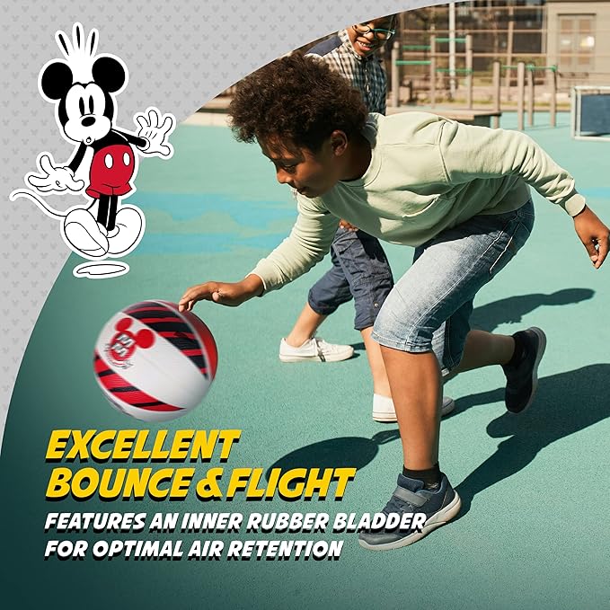 Disney Mickey Mouse Basketball Size 6, Indoor and Outdoor Game Youth Sports Ball for Boys and Girls