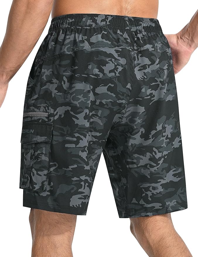 Men's Mountain Bike Shorts 3D Padded Bicycle Biking Shorts Quick Dry Lightweight MTB Cycling Shorts