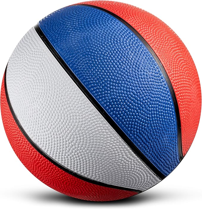Rubber Mini Basketball Balls for Kids 7 Inch, Size 3 Pack of 3 - Pool Basketball for Mini Hoop Outdoor & Indoor