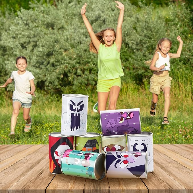 JOYIN 13 Pcs Halloween Carnival Can Bean Bag Toss Games for Kids & Adults Trick or Treat Decoration, Home Decor Party Favors Supplies, Homeschooling Backyard Game