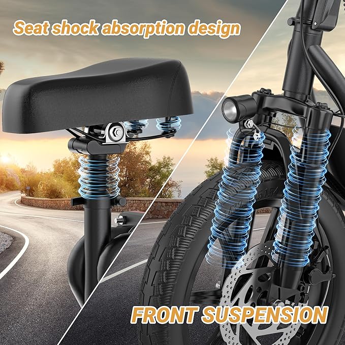 Electric Scooter for Adults- 8.5"/10''/14'' Tires, Up to 19/22MPH by 350W/500W Motor, Max 12/21/23/27/62Miles Long-Range Foldable Commuting Adults Scooter with Double Braking System and App