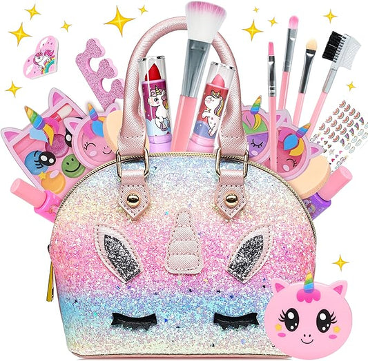 Kids Makeup Sets for Girls - Kids Makeup Sets for Girls 5-8, Maquillaje para Niñas, Play Make Up Kit, Best Toys for Little Girl,Princess Toddler Kid Stuff, Ages3456789 10 Year Old Girl Birthday Gifts