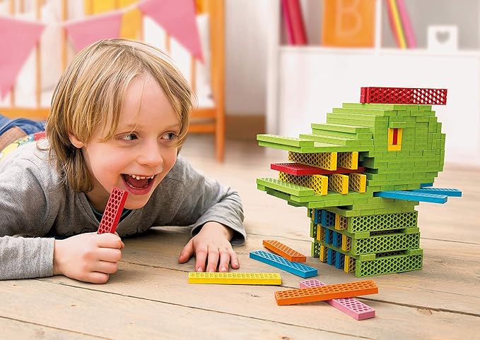 Tegu 340 Piece Perfect Blocks Building Set, Multicolor