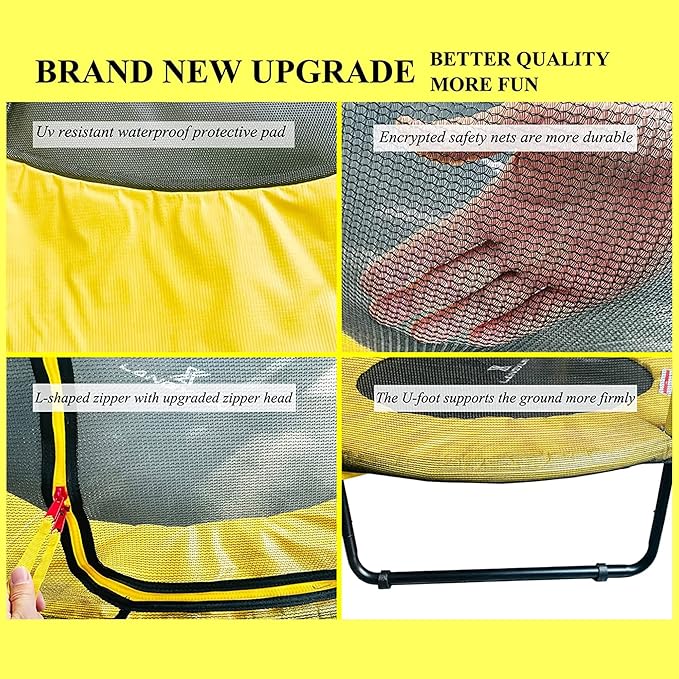 LANGXUN 60" Trampoline for Kids, 5ft Toddler Mini 6-in-1 Trampoline Indoor Outdoor with Swing, Basketball Hoop, Dart Board, Rings, Christmas Toys Birthday Gifts for Girls Boys