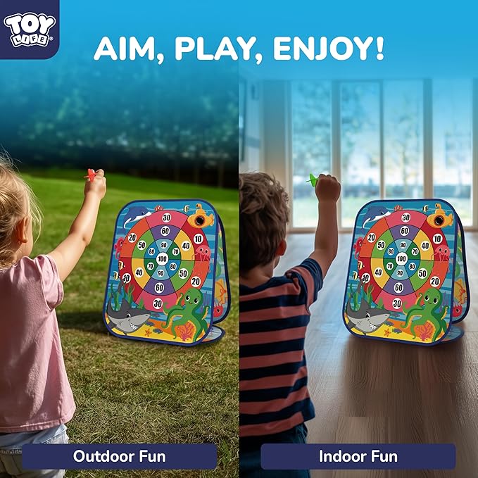 TOY Life Toddler Outdoor Toys for Kids Ages 4-8, Bean Bag Toss, Outside Yard Games for Kids Cornhole, Indoor Lawn Backyard Games Birthday Family Party Toddler Game, Gift for Boys 3 4 5 6 7