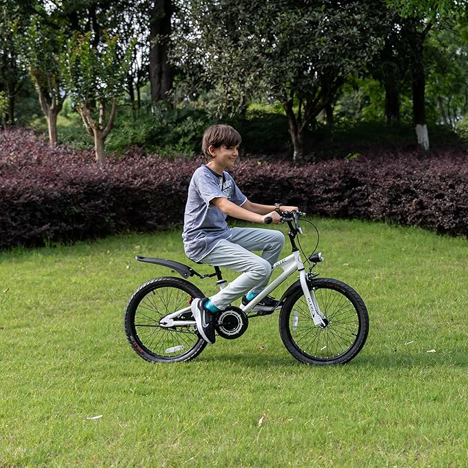 Glerc Fantacy Kids Bike, 12-20 Inch Children Bicycle for 2-13 Years Old Boys Girls, Kids Bicycle with Water Bottle Holder & Headlight & Training Wheels, Multiple Colors