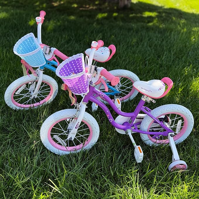 RoyalBaby Girls Bike Classic & EZ Kids Bike, Balance and Pedal Bicycle, 12 14 16 18 20 Inch Toddlers to Big Kids 3-10 Years
