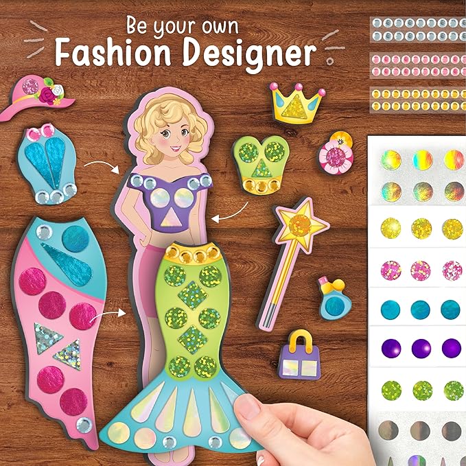 Imagimake DIY Magnetic Dress-Up Princess |Pretend Play Magnetic Toys for Kids | 30 Magnetic Dresses & Accessories | Interchange & Create Unlimited Outfits | Fun Christmas Gifts for Girls Age 3-5-8-10